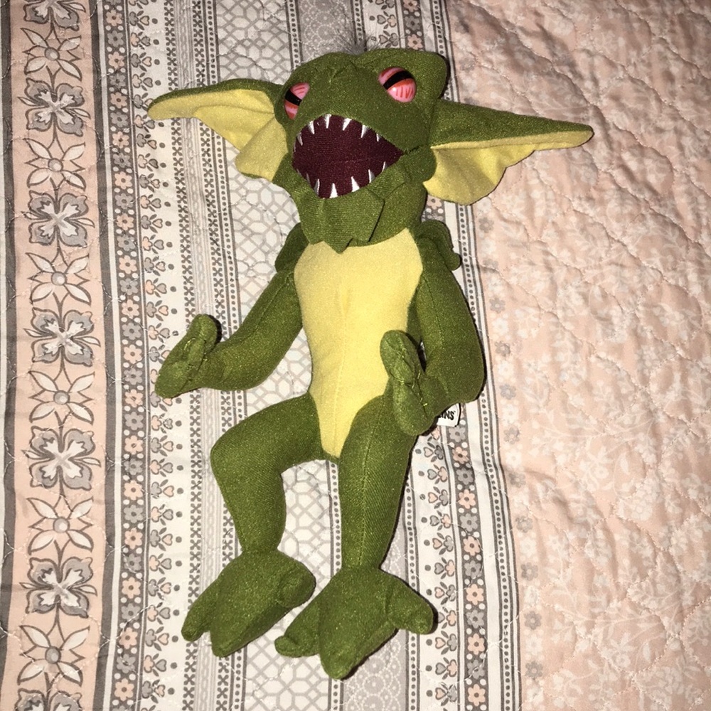 Gremlin Green and Yellow Plush Toy